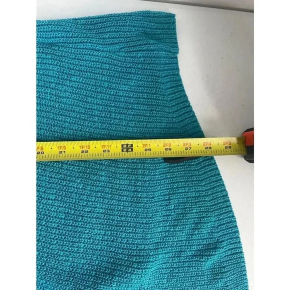 Women's Chicos Blue Oversized Batwing Sleeve Open Front Cardigan Sweater XXL 129 - Picture 7 of 9